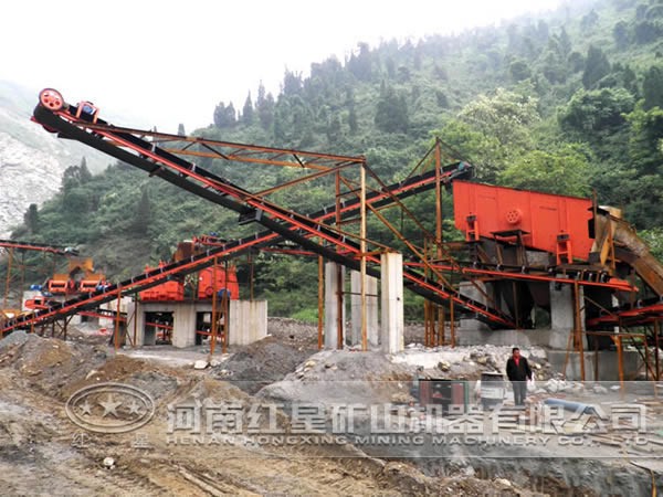 制砂生產線作業現場