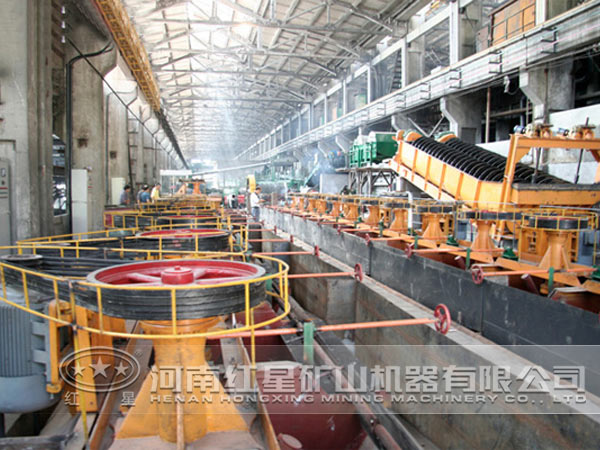 鉛、鋅多金屬礦選礦現(xiàn)場