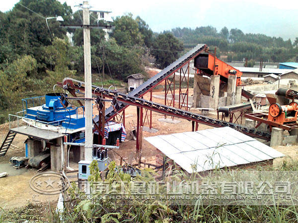 制砂生產(chǎn)線現(xiàn)場(chǎng) 制砂生產(chǎn)線現(xiàn)場(chǎng)