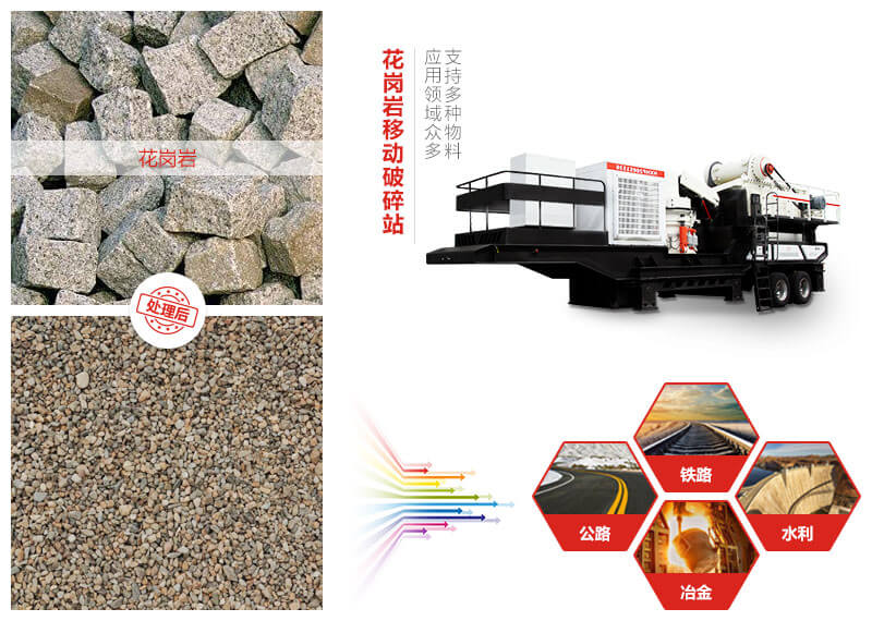 花崗巖移動(dòng)破碎站應(yīng)用領(lǐng)域 花崗巖移動(dòng)破碎站應(yīng)用領(lǐng)域