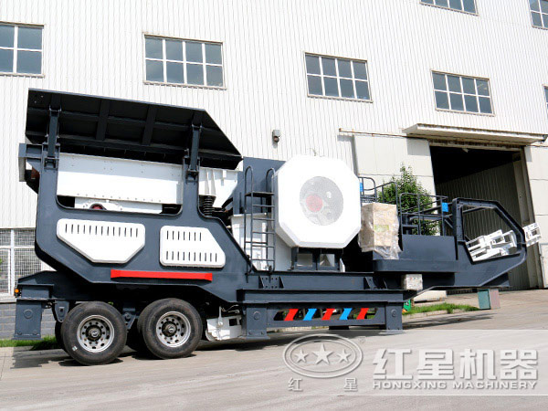 輪胎式移動石子破碎站 輪胎式移動石子破碎站