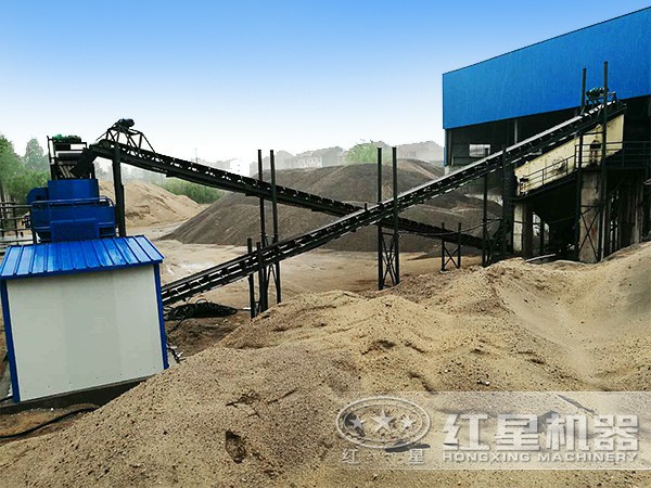遼寧制砂生產線作業現場 遼寧制砂生產線作業現場