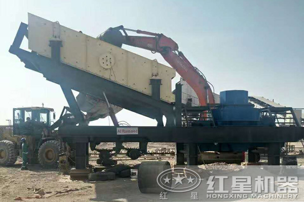 直接開到現場作業(yè)的移動式打砂機