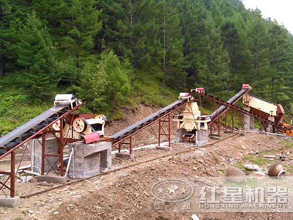 小型青石造沙機客戶現場 小型青石造沙機客戶現場