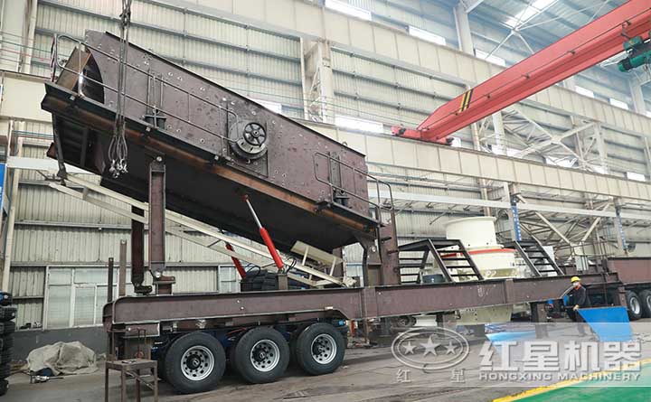 車載移動式制砂機生產車間 車載移動式制砂機生產車間