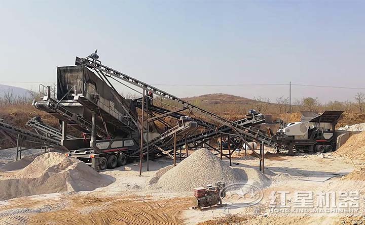 移動(dòng)式破碎機(jī)客戶現(xiàn)場(chǎng) 移動(dòng)式破碎機(jī)客戶現(xiàn)場(chǎng)