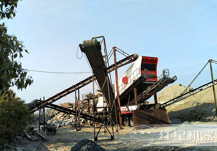 馬鞍山移動碎石現場 馬鞍山移動碎石現場