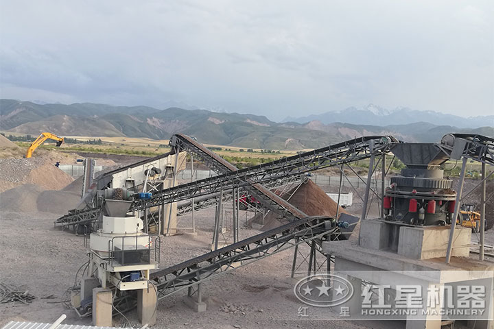 沙石料生產現場 沙石料生產現場