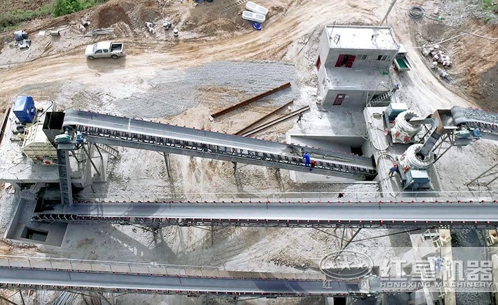 固定式石頭制砂生產線占地較大,可選擇多種設備 固定式石頭制砂生產線占地較大,可選擇多種設備