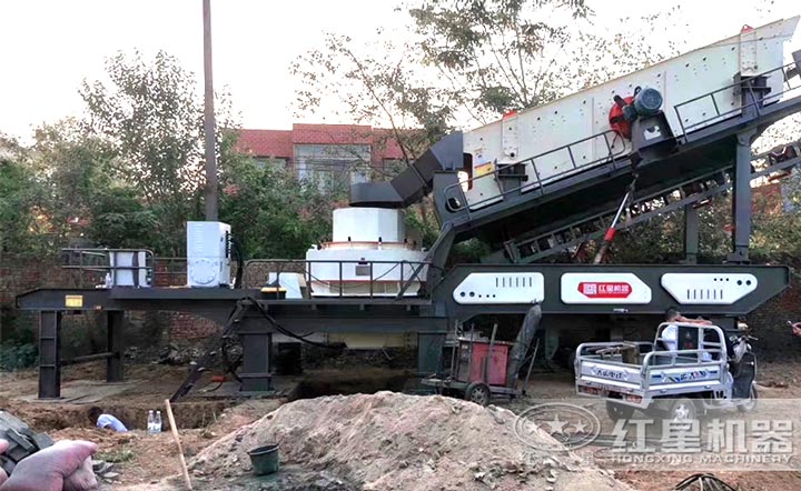 移動式新型制砂生產線適合場地不固定的客戶使用 移動式新型制砂生產線適合場地不固定的客戶使用