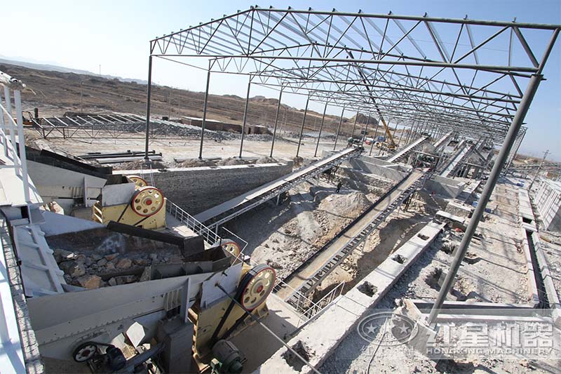 固定式石子廠設備現場 固定式石子廠設備現場