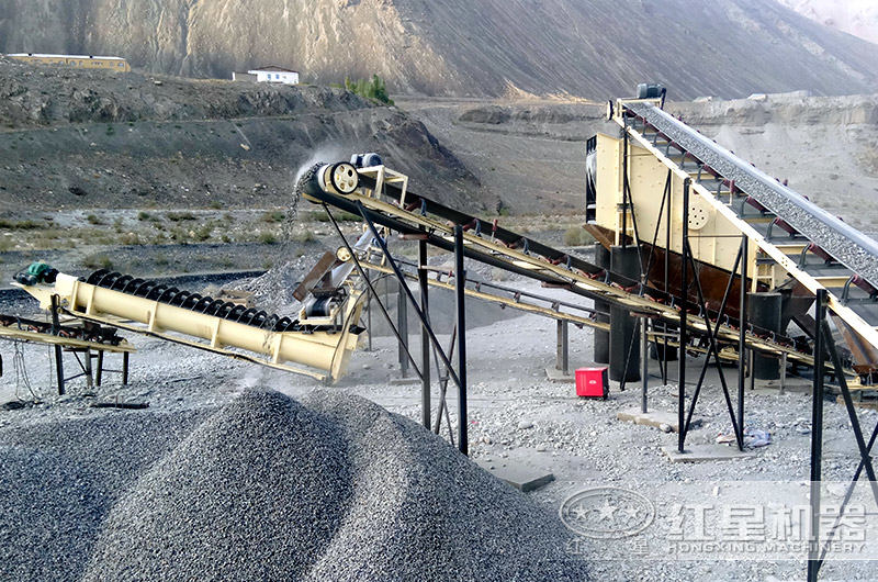 螺旋式洗石機設備現場 螺旋式洗石機設備現場