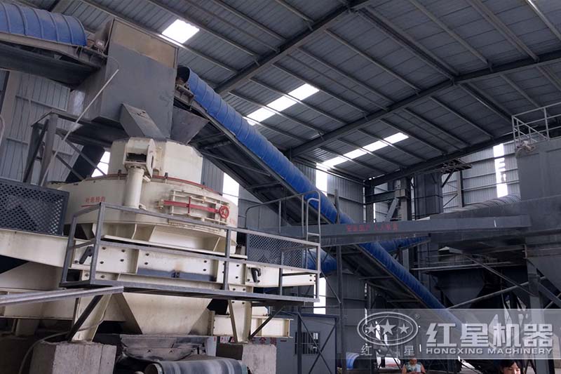 時產100噸左右的石子整形機客戶現場 時產100噸左右的石子整形機客戶現場