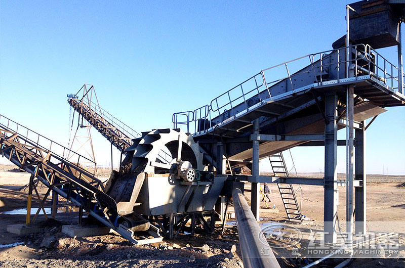 洗砂機現場 洗砂機現場